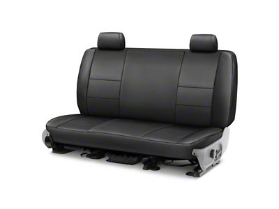 Covercraft Precision Fit Seat Covers Leatherette Custom Second Row Seat Cover; Black (94-98 Mustang GT Convertible, V6 Convertible)