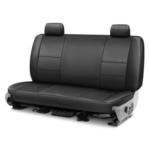 Covercraft Precision Fit Seat Covers Leatherette Custom Second Row Seat Cover; Black (11-14 Mustang Convertible)