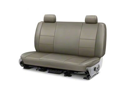 Covercraft Precision Fit Seat Covers Leatherette Custom Second Row Seat Cover; Light Gray (05-10 Mustang Convertible)