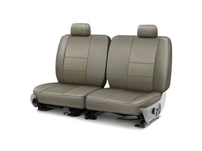 Covercraft Precision Fit Seat Covers Leatherette Custom Second Row Seat Cover; Light Gray (15-23 Mustang Fastback)