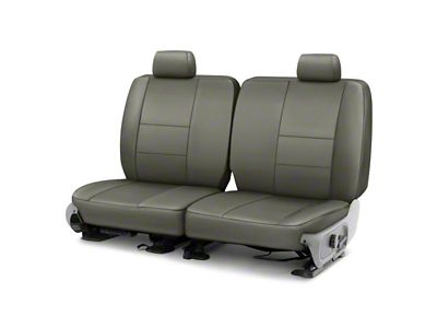 Covercraft Precision Fit Seat Covers Leatherette Custom Second Row Seat Cover; Medium Gray (05-10 Mustang Coupe)