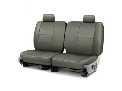 Covercraft Precision Fit Seat Covers Leatherette Custom Second Row Seat Cover; Medium Gray (11-14 Mustang Coupe)