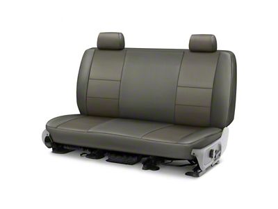Covercraft Precision Fit Seat Covers Leatherette Custom Second Row Seat Cover; Stone (94-98 Mustang GT Convertible, V6 Convertible)