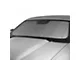 Covercraft UVS100 Heat Shield Custom Sunscreen with Black Mustang Tri-Bar Logo; Silver (15-23 Mustang w/ Mirror Camera)