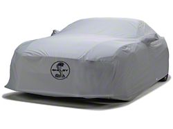 Covercraft Custom Car Covers WeatherShield HP Car Cover with Shelby Snake Medallion Logo; Gray (10-14 Mustang)