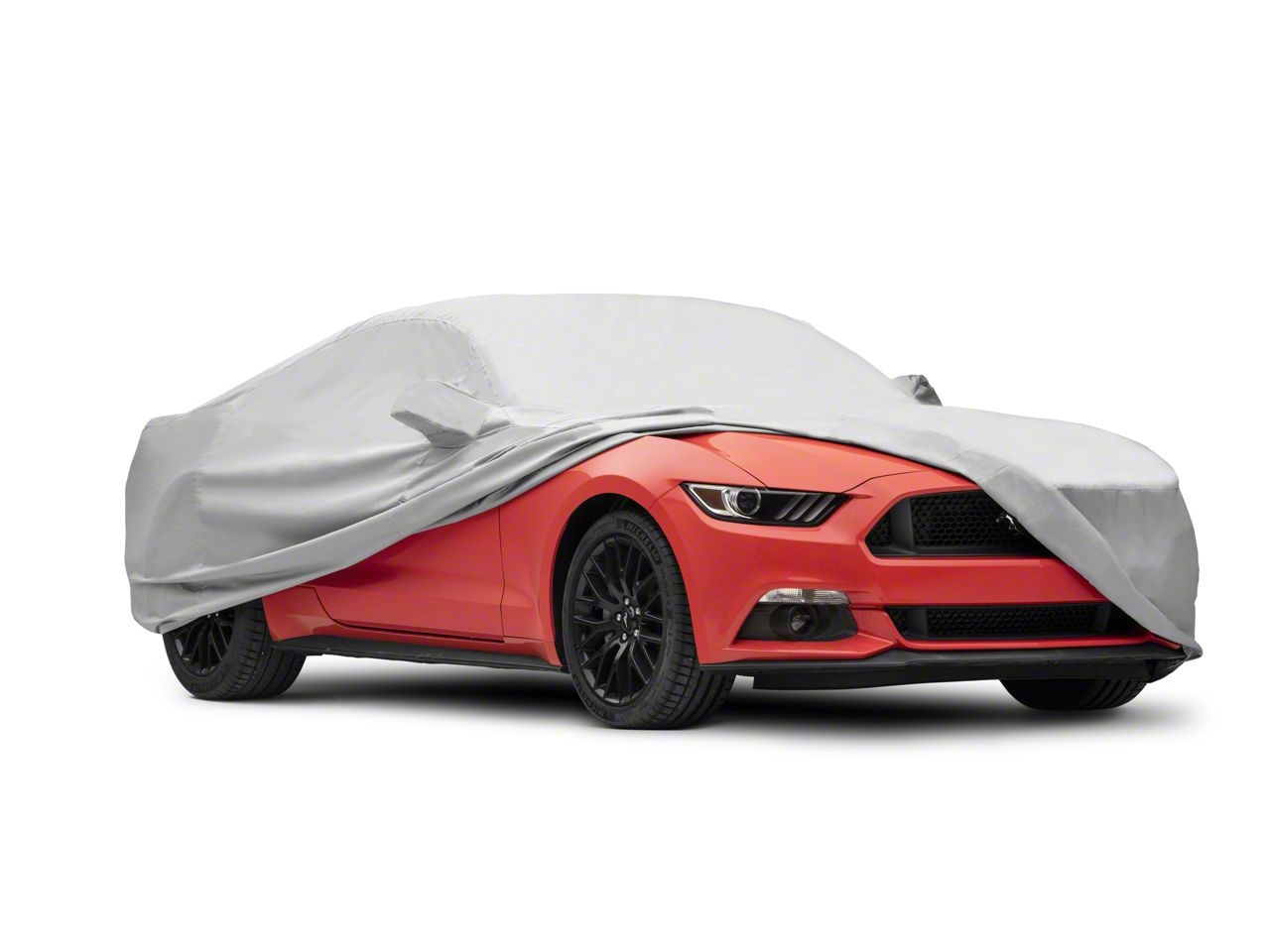 Covercraft Custom Car Covers Mustang WeatherShield HP Car Cover with Black Mustang Pony Logo