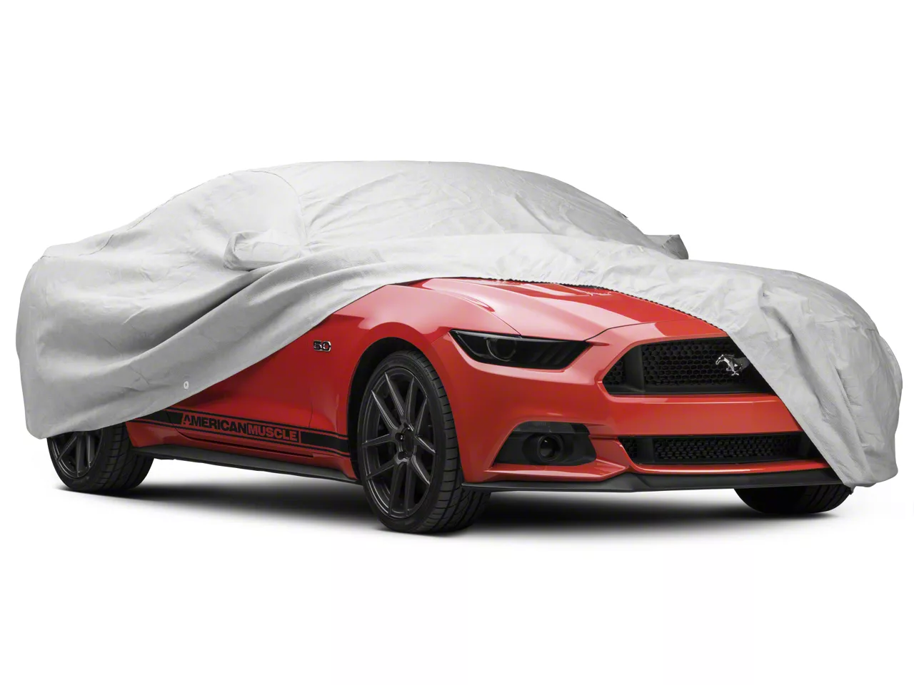 Covercraft Custom Car Covers Mustang 5-Layer Softback All Climate Car Cover;  Gray 398759 (15-23 Mustang Fastback, Excluding GT500) - Free Shipping