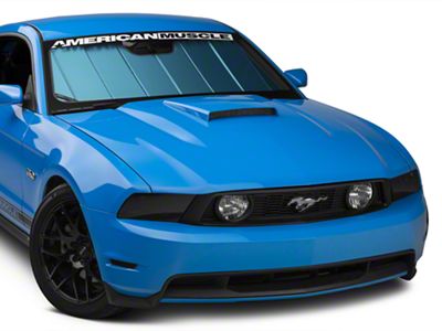 Covercraft UVS100 Heat Shield Custom Sunscreen; Blue Metallic (10-12 Mustang)