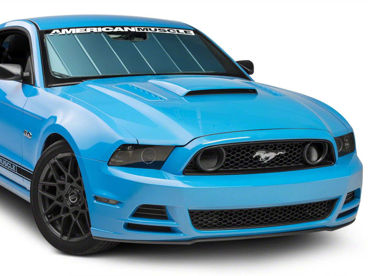 Covercraft UVS100 Heat Shield Mustang Custom Sunscreen; Blue