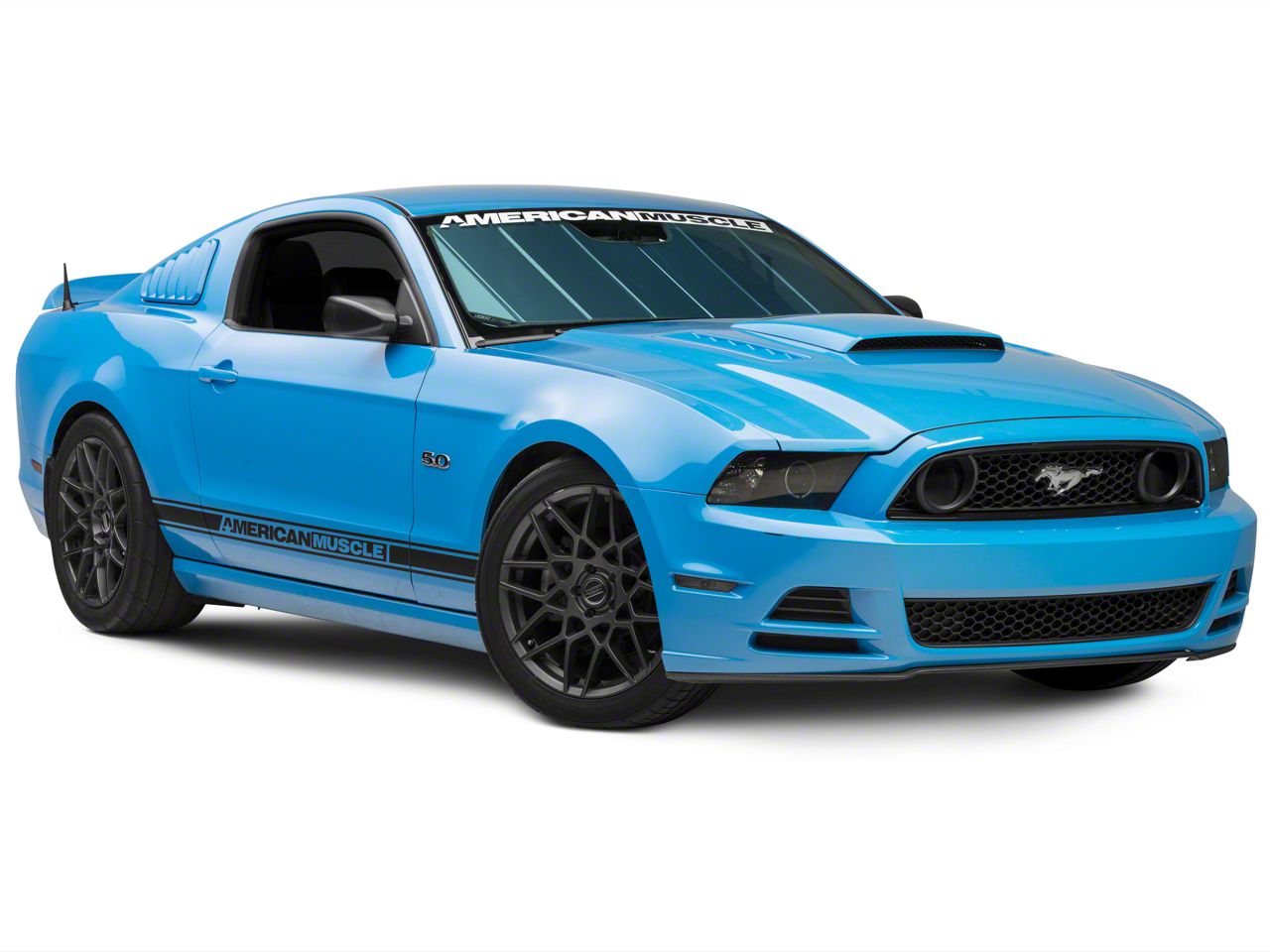 Covercraft UVS100 Heat Shield Mustang Custom Sunscreen; Blue