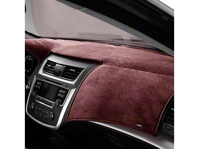 Covercraft VelourMat Custom Dash Cover; Wine (93-96 Camaro w/ Alarm Sensor)