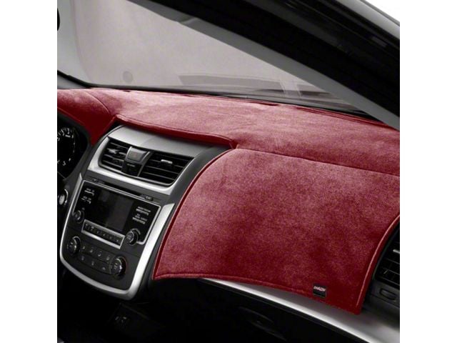 Covercraft VelourMat Custom Dash Cover; Red (15-23 Mustang w/o Forward Collision Warning)