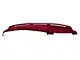 Covercraft VelourMat Custom Dash Cover; Red (15-23 Mustang w/ Forward Collision Warning)