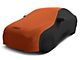 Coverking Satin Stretch Indoor Car Cover with Trunk Whip Fin Antenna Pocket; Black/Inferno Orange (2011 Camaro Convertible)