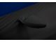 Coverking Satin Stretch Indoor Car Cover without Rear Roof Antenna Pocket; Black/Impact Blue (10-15 Camaro Coupe, Excluding Z/28)
