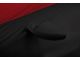 Coverking Satin Stretch Indoor Car Cover without Trunk Antenna Pocket; Black/Pure Red (11-15 Camaro Convertible, Excluding ZL1)