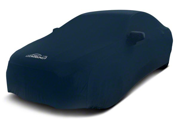 Coverking Camaro Satin Stretch Indoor Car Cover; Dark Blue