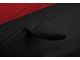 Coverking Satin Stretch Indoor Car Cover with Trunk Shark Fin Antenna Pocket; Black/Red (11-15 Camaro Convertible, Excluding ZL1)