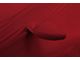 Coverking Satin Stretch Indoor Car Cover with Trunk Shark Fin Antenna Pocket; Pure Red (11-15 Camaro Convertible, Excluding ZL1)