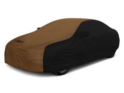 Coverking Stormproof Car Cover; Black/Tan (17-24 Camaro Coupe w/ 1LE Package, Excluding ZL1)