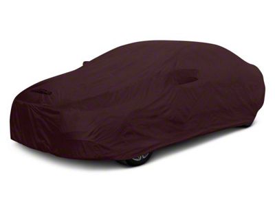 Coverking Stormproof Car Cover with Rear Roof Antenna Pocket; Wine (10-15 Camaro Coupe, Excluding Z/28)