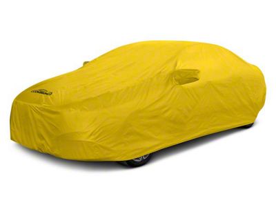 Coverking Stormproof Car Cover with Rear Roof Antenna Pocket; Yellow (10-15 Camaro Coupe, Excluding Z/28)