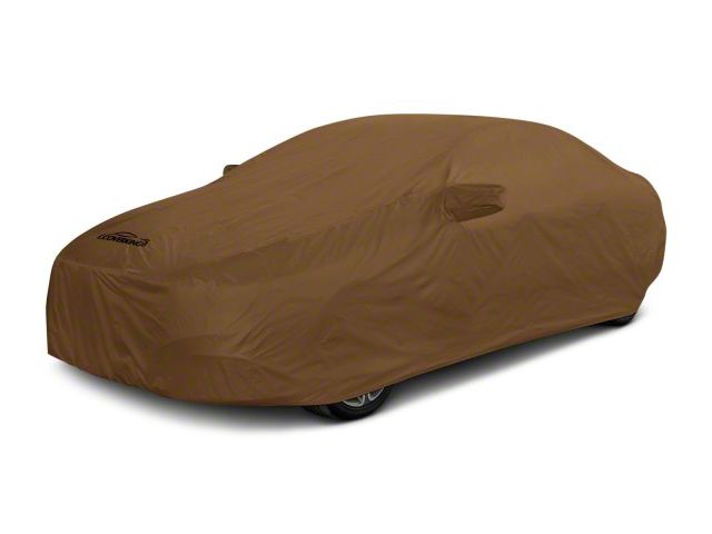 Coverking Stormproof Car Cover with Trunk Shark Fin Antenna Pocket; Tan (11-15 Camaro Convertible, Excluding ZL1)