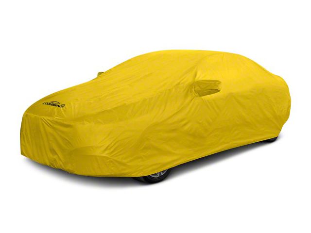 Coverking Stormproof Car Cover with Trunk Shark Fin Antenna Pocket; Yellow (11-15 Camaro Convertible, Excluding ZL1)