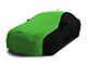 Coverking Satin Stretch Indoor Car Cover; Black/Synergy Green (15-23 Challenger R/T w/ Antenna, R/T Shaker, SXT w/ Antenna)