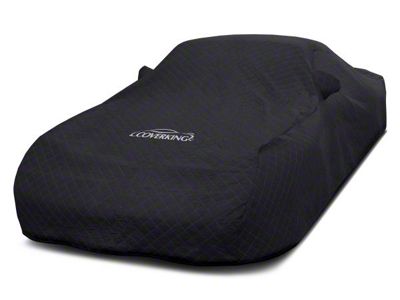 Coverking Moving Blanket Indoor Car Cover with Pocket; Black for Rod-Style Roof Antenna; Black (08-10 Charger w/ Rear Spoiler)