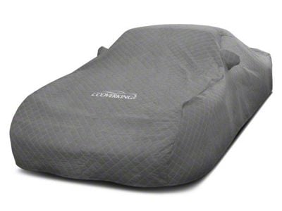 Coverking Moving Blanket Indoor Car Cover with Rear Roof Shark Fin Antenna Pocket; Gray (12-14 Charger)