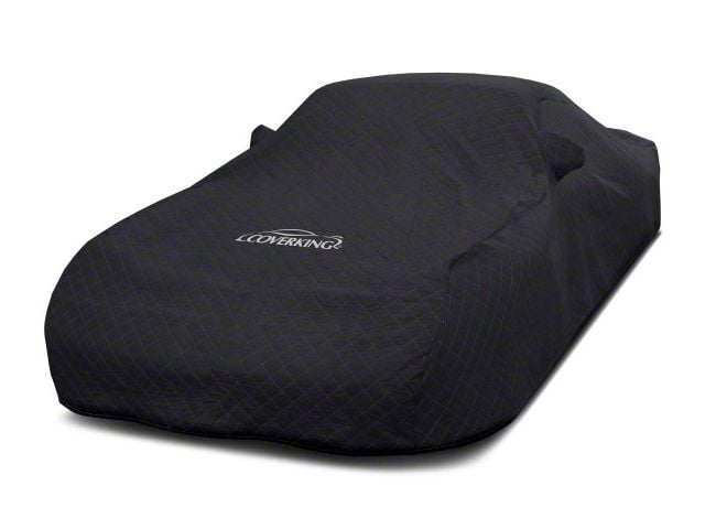 Coverking Moving Blanket Indoor Car Cover without Roof Antenna Pocket; Black (06-10 Charger w/ Rear Spoiler)