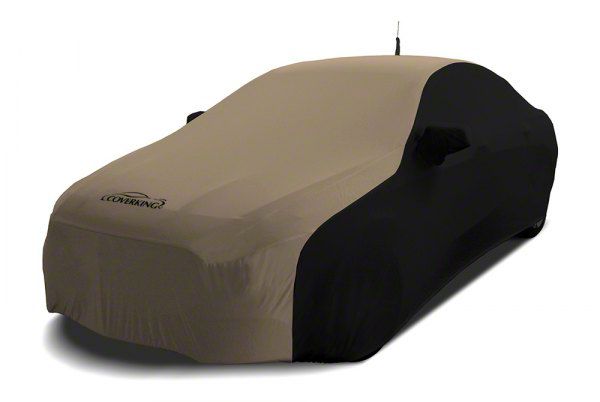 Coverking Satin Stretch Indoor Car Cover with Pocket for Rod Style Roof Antenna Black Sahara Tan 08 10 Charger w o Rear Spoiler