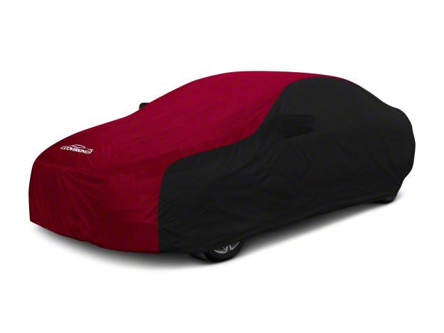 Coverking Stormproof Car Cover with Pocket for Rod-Style Roof Antenna; Black/Red (08-10 Charger w/ Rear Spoiler)