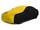 Coverking Stormproof Car Cover with Rear Roof Shark Fin Antenna Pocket; Black/Yellow (12-14 Charger)