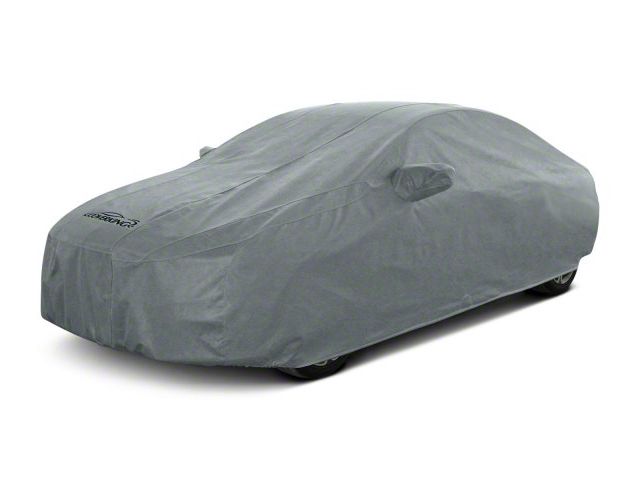 Coverking Triguard Indoor/Light Weather Car Cover with Rear Roof Antenna Pocket; Gray (11-14 Charger)