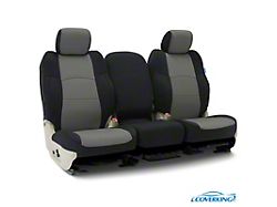 Coverking Neosupreme Rear Seat Covers; Gray with Black Sides (21-24 Mustang Mach-E)