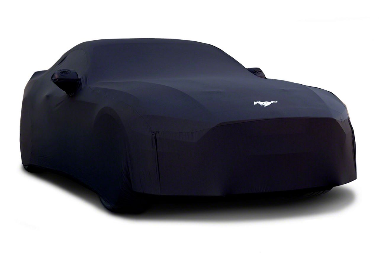 Ford Coverking Car Cover Black Indoor W/ 'Dark Horse' Logo & Stripes  Mustang Dark Horse W/ High Spoiler 2024