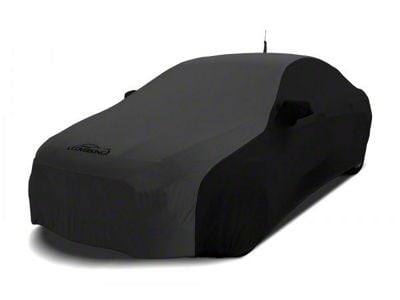 Coverking Satin Stretch Indoor Car Cover; Black/Dark Gray (05-09 Mustang Convertible, Excluding GT500)