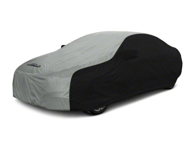 Coverking Stormproof Car Cover; Black/Gray (13-14 Mustang GT Convertible, V6 Convertible)
