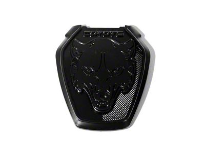 Coyote Badge Shop Dark Coyote Style Fender Badges; Blackout (24-25 Mustang GT, Dark Horse)