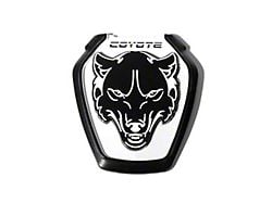 Coyote Badge Shop Dark Coyote Style Fender Badges; Black/White (24-25 Mustang GT, Dark Horse)