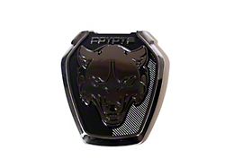 Coyote Badge Shop Dark Coyote Style Fender Badges; Gunmetal/Black (24-25 Mustang GT, Dark Horse)