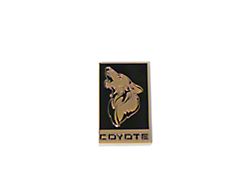 Coyote Badge Shop GT350 Style V3 Howling Coyote Badge; Bronze with Black Fill (15-23 Mustang GT)