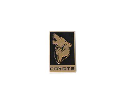 Coyote Badge Shop GT350 Style V3 Howling Coyote Badge; Bronze with Black Fill (15-23 Mustang GT)