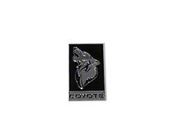 Coyote Badge Shop GT350 Style V3 Howling Coyote Badge; Chrome with Black Fill (15-23 Mustang GT)