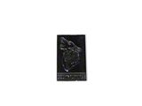 Coyote Badge Shop GT350 Style V3 Howling Coyote Badge; Gunmetal with Black Fill (15-23 Mustang GT)