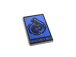 Coyote Badge Shop GT350R Style Boosted Turbo Emblem; Black with Dark Blue Fill (Universal; Some Adaptation May Be Required)