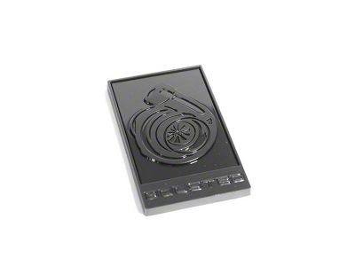 Coyote Badge Shop GT350R Style Boosted Turbo Emblem; Blackout (Universal; Some Adaptation May Be Required)
