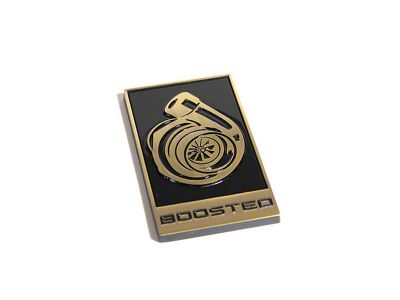 Coyote Badge Shop GT350R Style Boosted Turbo Emblem; Bronze with Black Fill (Universal; Some Adaptation May Be Required)